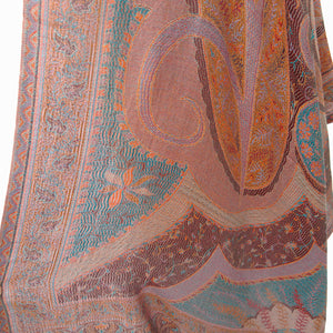 Brown Rectangle Viscose Shawl WS50