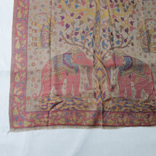 Load image into Gallery viewer, Beige Reversible Rectangle Viscose Shawl WS51