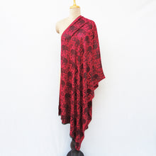 Load image into Gallery viewer, Red Elephant Rectangle Viscose Shawl WS55