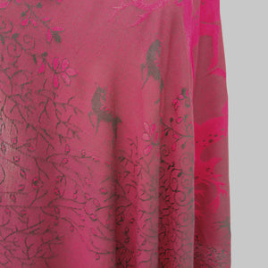 Red Deers Rectangle Viscose Shawl WS8