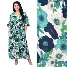 Load image into Gallery viewer, White Floral Smocked Maxi Dress Size 10-32 P3