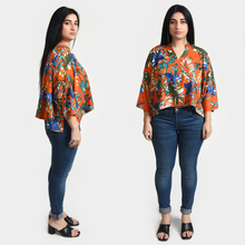 Load image into Gallery viewer, Orange Crop Top OneSize 8-18