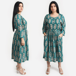 Teal Midi Dress Size 14-30 A6