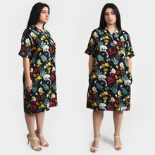 Load image into Gallery viewer, Wild Viscose Shirt Dress Size 12-30 SO6