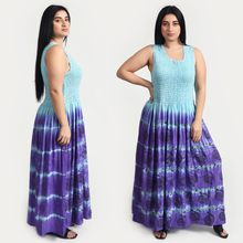 Load image into Gallery viewer, Tie Dye Maxi Dress UK  One Size 14-24 TD3