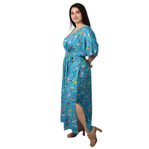 Sky Wild Smocked Maxi Dress Size 10-32 P11