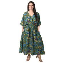 Load image into Gallery viewer, Pine Birds Smocked Maxi Dress Size 10-32 P16