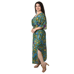 Pine Birds Smocked Maxi Dress Size 10-32 P16