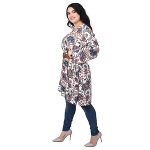 Side Slit Tunic Dress One Size 18-32 O4
