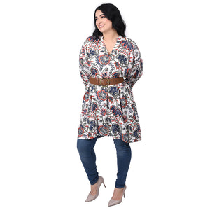 Side Slit Tunic Dress One Size 18-32 O4