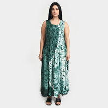 Load image into Gallery viewer, Sea Green Tie Dye Maxi Dress UK  One Size 14-24 TDOCT1