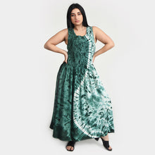 Load image into Gallery viewer, Sea Green Tie Dye Maxi Dress UK  One Size 14-24 TDOCT1