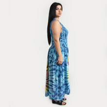 Load image into Gallery viewer, Viscose Tie Dye Maxi Dress UK  One Size 14-24 EA13 TDOCT4