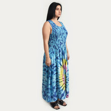 Load image into Gallery viewer, Viscose Tie Dye Maxi Dress UK  One Size 14-24 EA13 TDOCT4