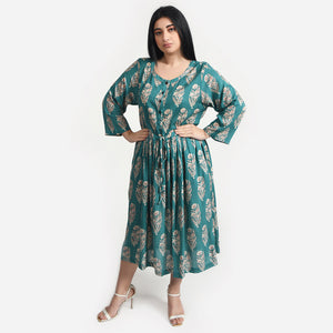 Teal Midi Dress Size 14-30 A6