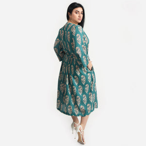 Teal Midi Dress Size 14-30 A6