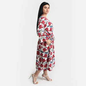 Vines Midi Dress Size 14-30 A3