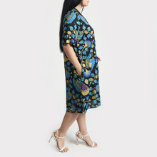 Load image into Gallery viewer, Black Birds Viscose Shirt Dress Size 12-30 SO10