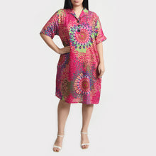 Load image into Gallery viewer, Pink Viscose Shirt Dress Size 12-30 SO4