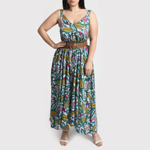 Load image into Gallery viewer, Teal Maxi Dress Size 14-30 SM8