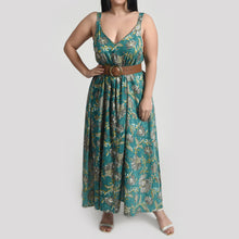 Load image into Gallery viewer, Turquoise Maxi Dress Size 14-30 SM10