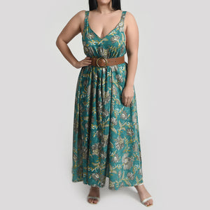 Turquoise Maxi Dress Size 14-30 SM10