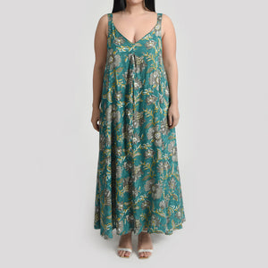 Turquoise Maxi Dress Size 14-30 SM10