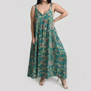 Turquoise Maxi Dress Size 14-30 SM10