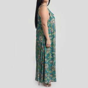 Turquoise Maxi Dress Size 14-30 SM10