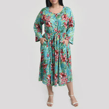 Load image into Gallery viewer, Turquoise Midi Dress Size 14-30 A2