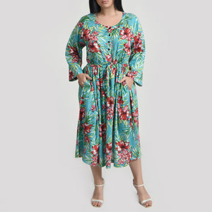 Turquoise Midi Dress Size 14-30 A2