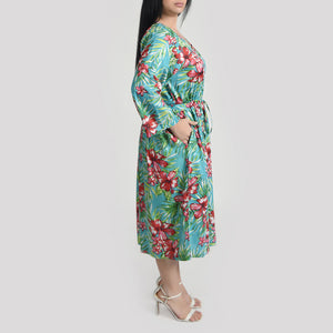 Turquoise Midi Dress Size 14-30 A2