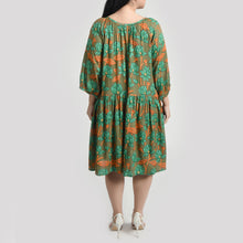 Load image into Gallery viewer, Khaki Green Gathered Dress Size 12-30 F5
