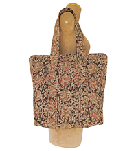 Load image into Gallery viewer, Hand Printed Quilted Tote Bag