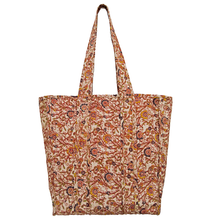 Load image into Gallery viewer, Hand Printed Quilted Tote Bag