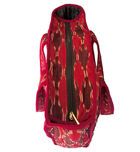 Ikat Handloom Quilted Tote Bag