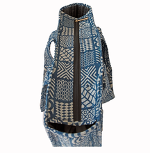 Load image into Gallery viewer, Indigo Quilted Tote Bag