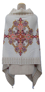 Beige Retro Knitted Shrug One Size Fits All C12