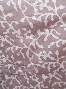 Coffee 39" Brown Batik Print Cotton Belted Kaftan One Size 12 to 24 D9