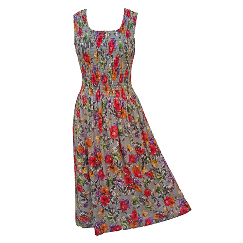Grey Viscose Maxi Dress UK One Size 14-24 E13