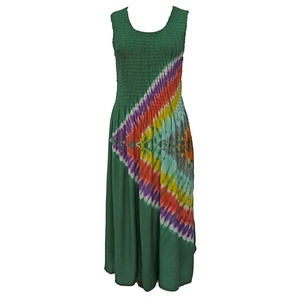 Green Tie Dye Maxi Dress UK  One Size 14-24 T1