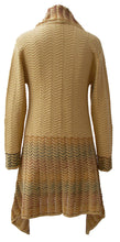 Load image into Gallery viewer, Gold Winter Knitted Long Sleeve Cardigan Size 10 12 14