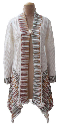 Winter Knitted Long Sleeve Cardigan Size 10 12 14
