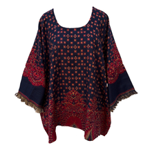 Load image into Gallery viewer, Navy Autumn Winter Lagenlook Jumper UK Size 14 - 32 K29