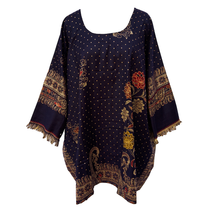 Load image into Gallery viewer, Navy Autumn Winter Lagenlook Jumper UK Size 14 - 32 K32