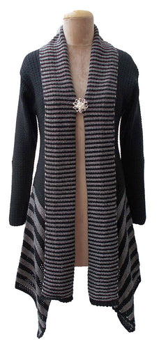 Winter Knitted Long Sleeve Cardigan Size 10 12 14