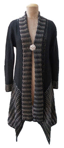 Winter Knitted Long Sleeve Cardigan Size 10 12 14