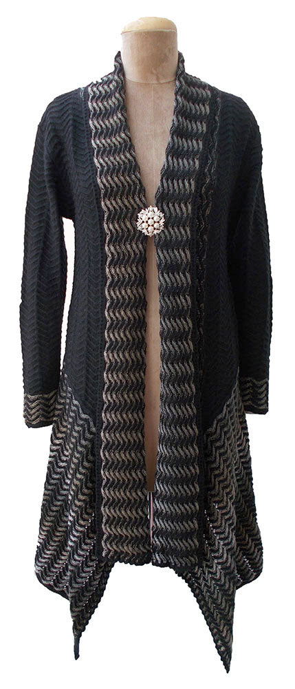 Winter Knitted Long Sleeve Cardigan Size 10 12 14