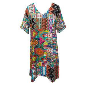 Crepe Shirt Dress Size 16-32 PS1