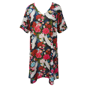 Swans Crepe Shirt Dress Size 16-32 PS2